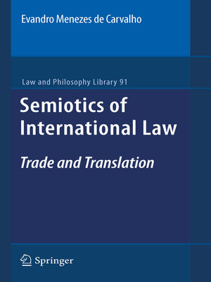 cover image of Semiotics of International Law